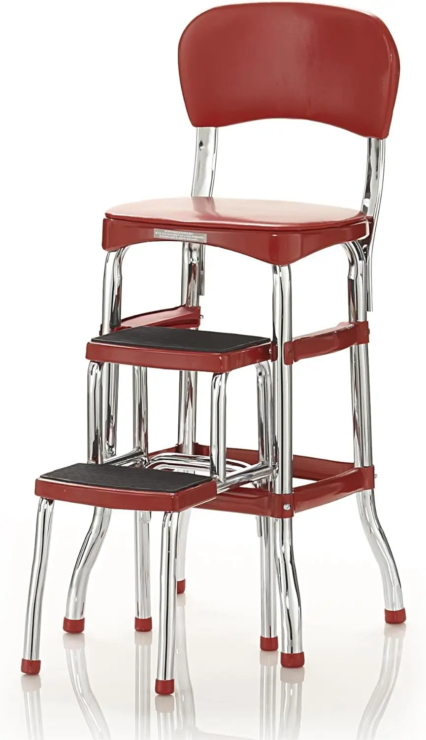 COSCO Retro Counter Chair/Step Stool, Sliding  home furniture  step ladder - £98.42 GBP+