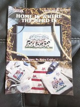 LEISURE ARTS CROSS STITCH LEAFLET#2236 &quot;HOME IS WHERE THE HERD IS&quot; COW P... - £6.72 GBP