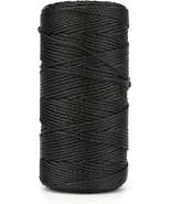 KINGLAKE 426 Feet Nylon Twine #36 Bank Line-Black Nylon String 2Mm-100% ... - $15.13