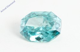 Radiant Cut Loose Diamond (0.51 Ct,Light Blue(Irradiated) Color,si3 Clarity) - £411.15 GBP