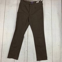 NXDYJ 12P Mid Rise Straight Cut Brown Jeans Pants Women 30x27 - $18.20 CAD