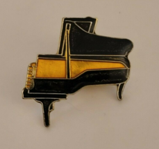 Vintage Black Grand Piano Lapel Pin - £7.71 GBP