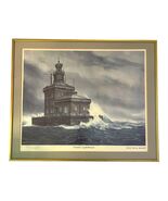 Merle Garver Barnhill Toledo Lighthouse Limited Edition Print Framed 19 x 16 - $63.00