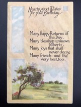 Birthday Wishes Vintage Postcard 1916 Antique - $14.34