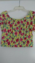 Derek Heart Juniors Multicolor Floral Elastic neck/waistband S/Sleeve M ... - £5.90 GBP