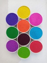 10 Different Rangoli Colors in one Buy - Rangoli Colors from India - £10.35 GBP