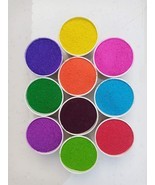 10 Different Rangoli Colors in one Buy - Rangoli Colors from India - £10.16 GBP