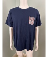 Men&#39;s Tailor Vintage Stretch S/S Navy Blue Pocket Lifesavers T-Shirt Sz ... - €19,41 EUR