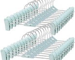 Pants Hangers With Clips - 30 Pack Stackable Plastic Clip Pant Hangers F... - $37.99