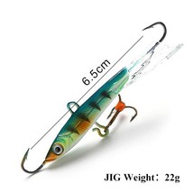 FTK Winter Ice Fishing Lure Ba 3D Eyes Jig Bait Hard Lure Jigging Balanced Fishi - £40.87 GBP