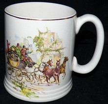 Vintage Lord Nelson Pottery Beer Mug Tankard Stein Horse Coach Made in England - £13.62 GBP