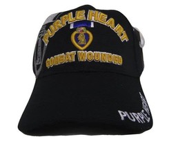 Embroidered Purple Heart Combat Wounded Military Style (US, Numeric, 7 1/4, Comb - £7.72 GBP+