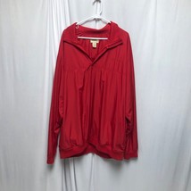 Gander Mountain Jacket Mens Size 2XLT Red Windbreaker Lightweight Pullover - $21.55