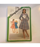 Simplicity 9986 Sewing Pattern Size 8 Bust 27 Pullover Dress 1981 Girls ... - £6.19 GBP