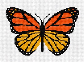 Pepita Needlepoint kit: Monarch Butterfly Small, 8&quot; x 6&quot; - $50.00+