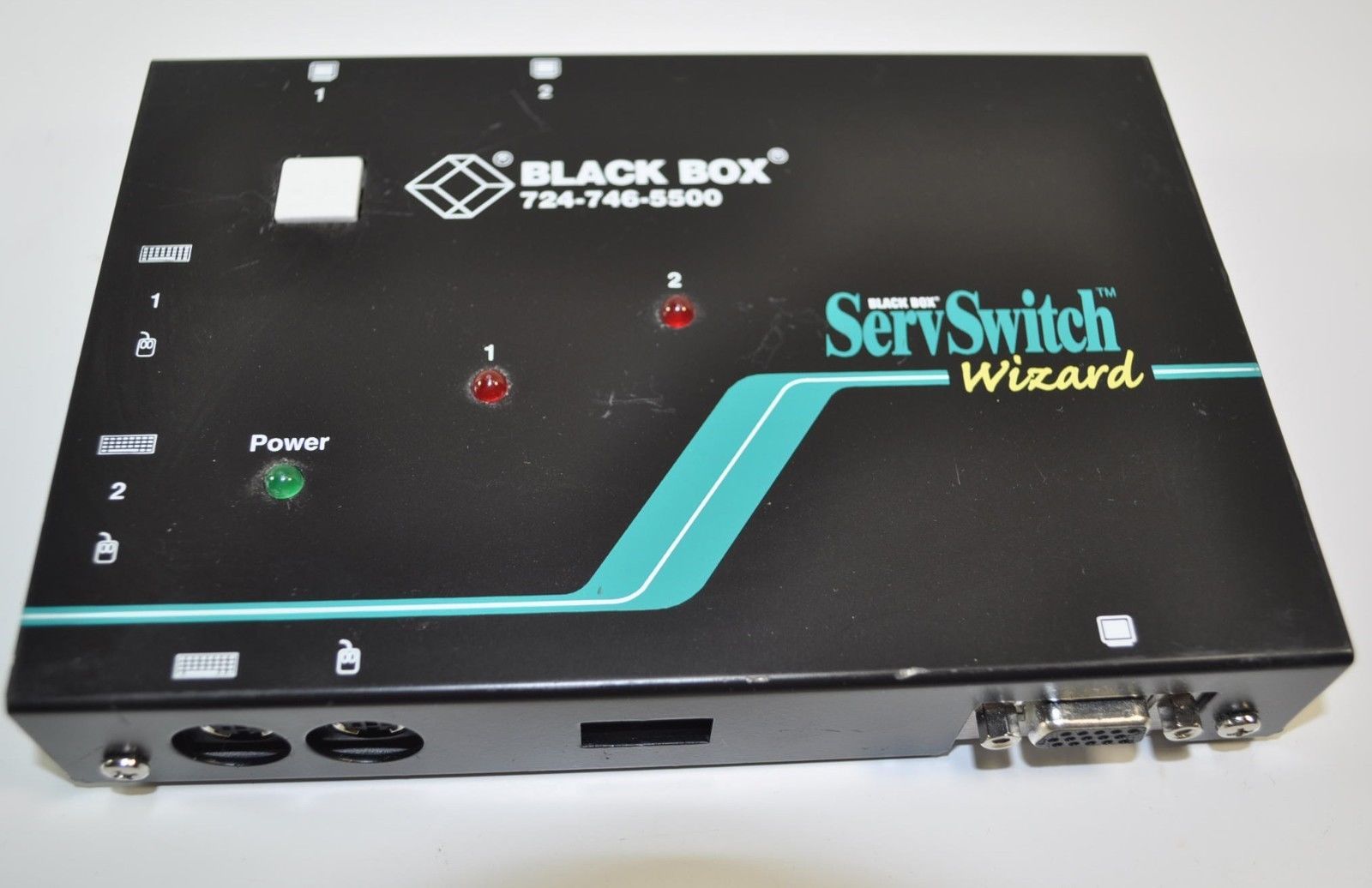 Black Box ServSwitch Wizard 2 Port KVM Switch Model# SSW2 Part# SW641A - $17.93