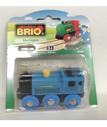 NEW Rare 2001 BRIO 33607 BLUE Engine Classic Wooden Railway Loco Sweden ... - $104.54 CAD