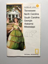 Vintage National Geographic Society SOUTHERN USA THE SOUTH Map - $6.65