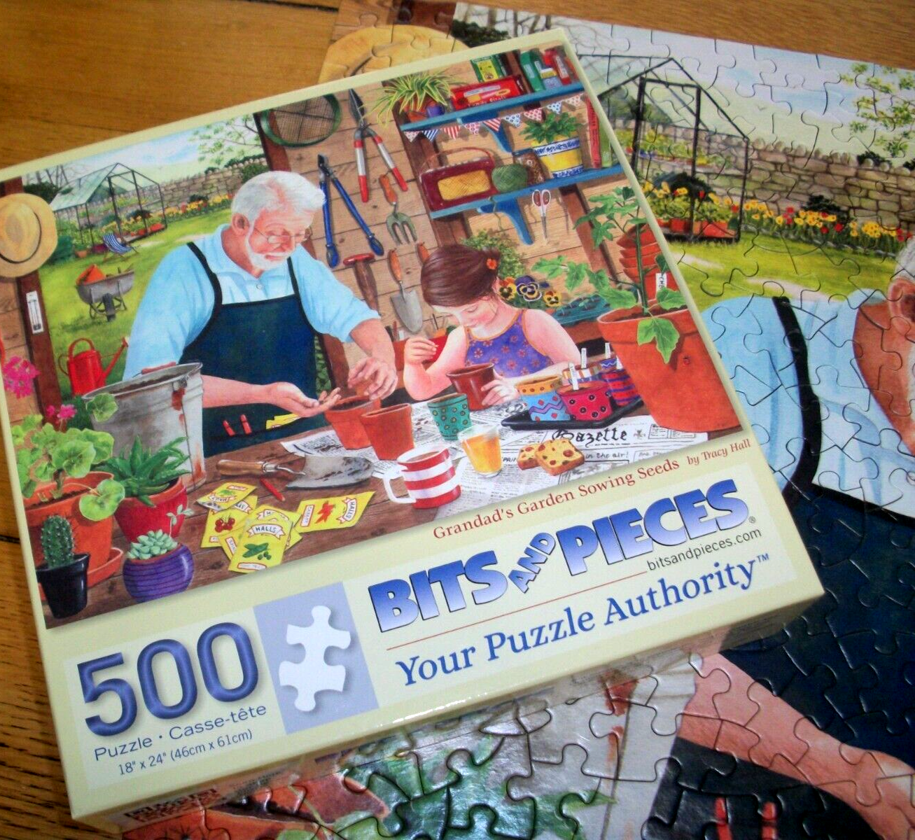 Primary image for Jigsaw Puzzle 500 Pcs Grandads Garden Sowing Seeds With Granddaughter Complete