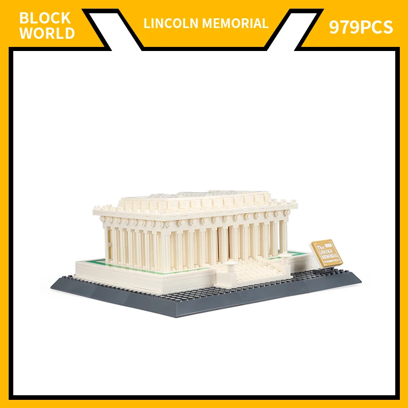 979PCS World Architeture Diorama 1/2Lincoln Menorial Model Building Miniatures - £59.40 GBP+