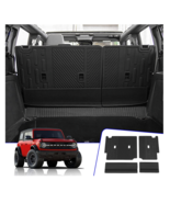 Rongtaod For 2021-2023 Ford Bronco 4 Door 4pc Black Rubberized Backrest ... - $930.58 MXN
