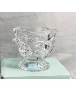 24% lead crystal candle holder votive tealight new in box retired - $23.99