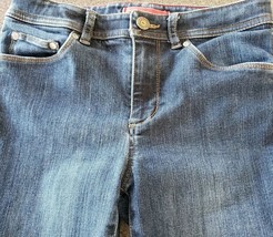 L.L. Bean Brand Girl&#39;s Size 10 Denim Blue Jeans Dark Wash Pants - £20.92 GBP