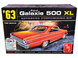 Skill 2 Model Kit 1963 Ford Galaxie 500 XL 3-in-1 Kit 1/25 Scale Model by AMT - $53.34