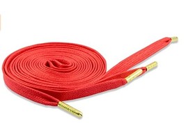 Premium Waxed Laces- Red with Gold Tips - £7.05 GBP+