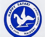 Happy Safari  Luggage Label / Sticker Nairobi Kenya Africa Winged Animal - £11.25 GBP