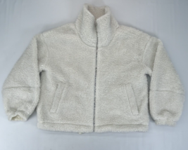 Lululemon Cinchable Fleece Zip-Up Teddy Outdoor Jacket In White Opal Siz... - $66.45