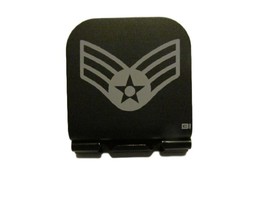 USAF Senior Airman Stripes Laser Etched Aluminum Hat Clip Brim-it - £9.41 GBP