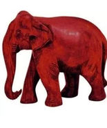 Vastu Polystone Red Elephant for fame recognition good fortune company s... - $49.00