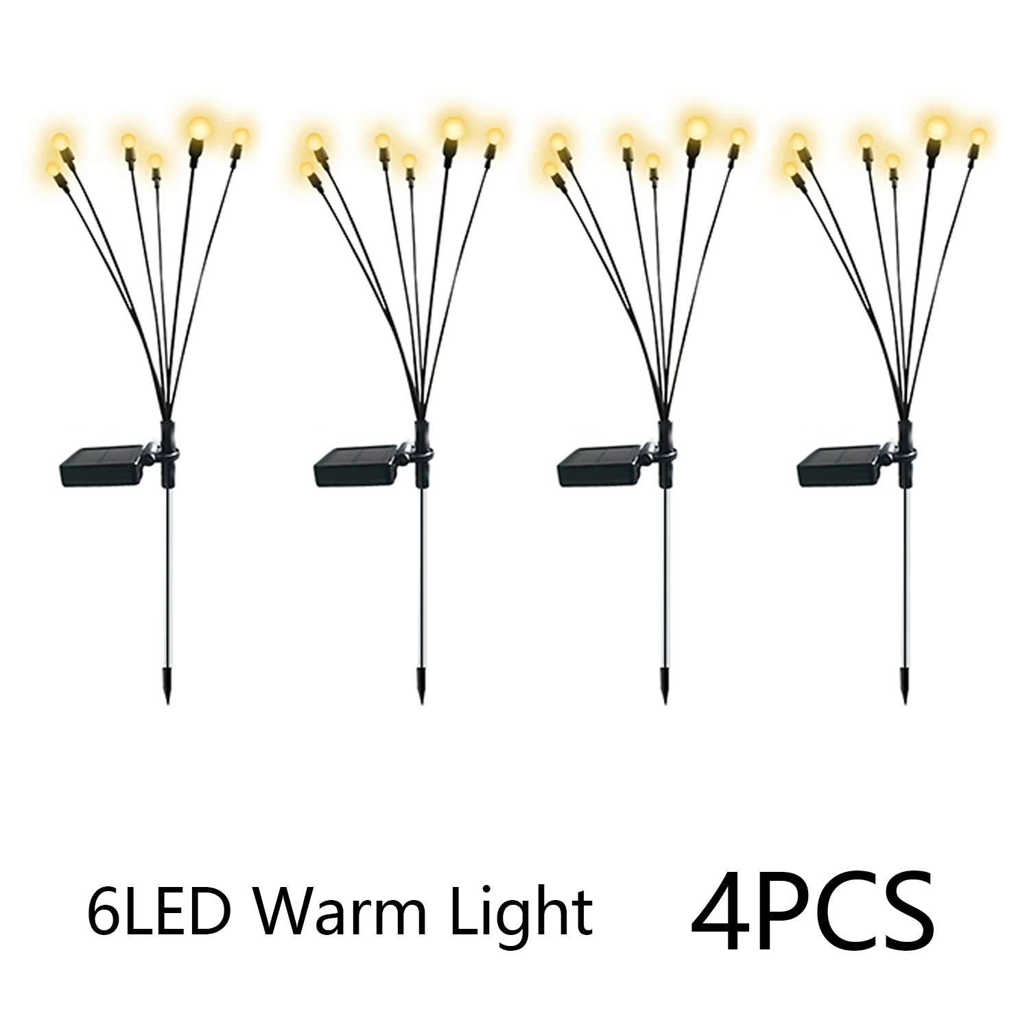 4PCS Solar Led Firefly Lawn Lamp Outdoor Garden Light For Garden Villa Yard Pati - £108.28 GBP