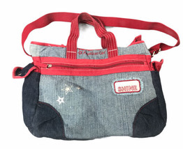 American Girl Shoulder Bag Tote Carry Case Bath &amp; Body Works Denim Shine 16x11 - £25.58 GBP