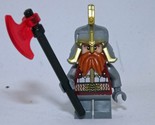 Minifigure Lord Dain Iron Foot Dwarf LOTR Lord of the Rings Hobbit Custo... - £3.93 GBP