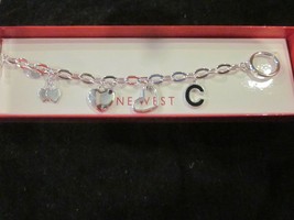 Nine West Full of Heart Charm Bracelet Brand New in Box - $12.99
