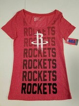 Houston Rockets NBA Women&#39;s T-shirt Logo Red Sizes Medium or  Large NWT - £9.86 GBP