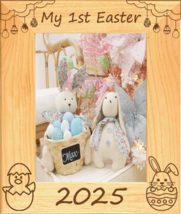 My First Easter 2025 Laser Engraved Wood Picture Frame Portrait (5 x 7) - £23.97 GBP