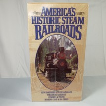 America&#39;s Historic Steam Railroads Box Set 2 VHS Tapes Goldhil Video New... - £8.98 GBP