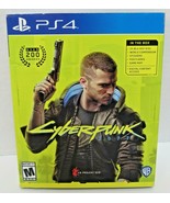  Sony PlayStation 4 Cyberpunk 2077 PS4 2 Discs Cards Sleeve Case Map Manual - £15.92 GBP