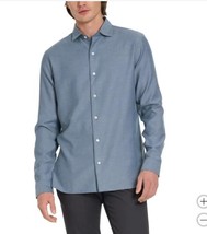 Ted Baker Mens Shirt Blue Long Sleeves Button-Up Dress Cotton Lightweight - $49.99