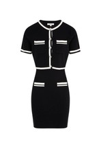 Morgan De Toi Women Dress - S Black Short Elegant Designer Fashion Dress - $2,059.02 MXN