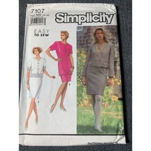 Simplicity Misses Dress Sewing Pattern sz 10-18 7107 - uncut - £10.04 GBP