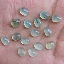 12x16 mm Oval Natural Prehnite Cabochon Loose Gemstone Wholesale Lot 1 pcs - £5.24 GBP