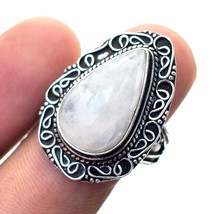 Rainbow Moonstone Vintage Style Gemstone Handmade Ethnic Ring Jewelry 9&quot; SA 1809 - $6.49