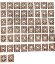 Algeria 1F Timbre Taxe Stamp Sheet Mint MNH French Colonies Postage Due image 2