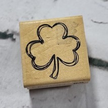 Stampabilities Rubber Stamp Scribble Shamrock St.Patrick’s Day Crafts  - £4.66 GBP