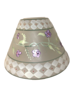 Lampshade Cover Frosted Glass Floral Design Pink Flowers Girls Room Repl... - £7.79 GBP