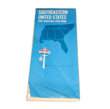 Vintage 1969 Standard Oil Southeastern United States with Interstate Strip Map - £5.43 GBP